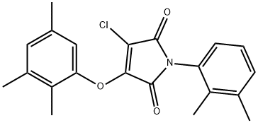 3-chloro-1-(2,3-dimethylphenyl)-4-(2,3,5-trimethylphenoxy)-1H-pyrrole-2,5-dione Structure