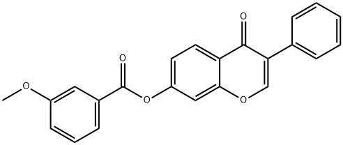 4-oxo-3-phenyl-4H-chromen-7-yl 3-methoxybenzoate 구조식 이미지