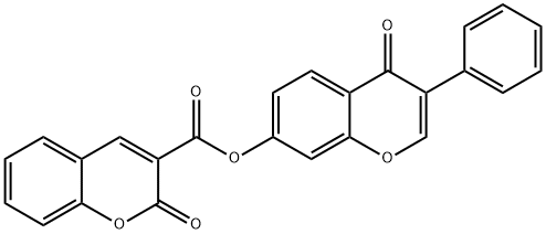 4-oxo-3-phenyl-4H-chromen-7-yl 2-oxo-2H-chromene-3-carboxylate Structure
