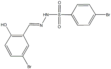 4-bromo-N'-(5-bromo-2-hydroxybenzylidene)benzenesulfonohydrazide Structure