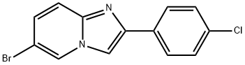 6-브로모-2-(4-클로로페닐)이미다조[1,2-a]피리딘 구조식 이미지