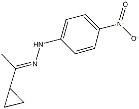 1-cyclopropylethanone {4-nitrophenyl}hydrazone Structure