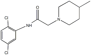 N-(2,5-dichlorophenyl)-2-(4-methyl-1-piperidinyl)acetamide Structure