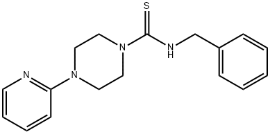 N-benzyl-4-(2-pyridinyl)-1-piperazinecarbothioamide 구조식 이미지