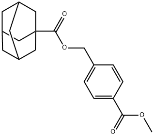 4-(methoxycarbonyl)benzyl 1-adamantanecarboxylate 구조식 이미지