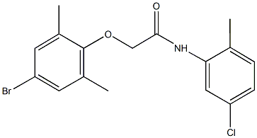 2-(4-bromo-2,6-dimethylphenoxy)-N-(5-chloro-2-methylphenyl)acetamide Structure