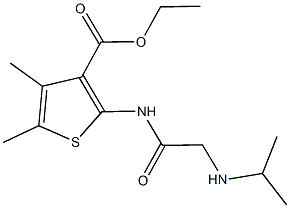 ethyl 2-{[(isopropylamino)acetyl]amino}-4,5-dimethyl-3-thiophenecarboxylate Structure