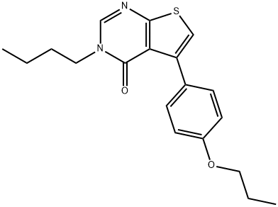 3-butyl-5-(4-propoxyphenyl)thieno[2,3-d]pyrimidin-4(3H)-one Structure