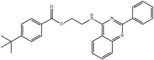 2-[(2-phenyl-4-quinazolinyl)amino]ethyl 4-tert-butylbenzoate 구조식 이미지