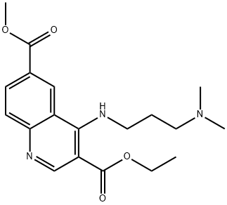 3-ethyl 6-methyl 4-{[3-(dimethylamino)propyl]amino}-3,6-quinolinedicarboxylate 구조식 이미지