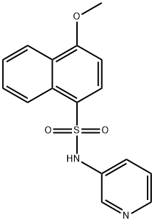 4-methoxy-N-(3-pyridinyl)-1-naphthalenesulfonamide 구조식 이미지