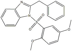 2-benzyl-1-[(2,5-dimethoxyphenyl)sulfonyl]-1H-benzimidazole Structure