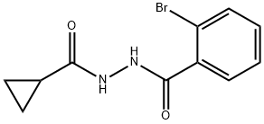 2-bromo-N'-(cyclopropylcarbonyl)benzohydrazide Structure