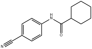 N-(4-cyanophenyl)cyclohexanecarboxamide 구조식 이미지