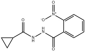 N'-(cyclopropylcarbonyl)-2-nitrobenzohydrazide Structure