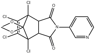 1,7,8,9-tetrachloro-10,10-dimethoxy-4-(3-pyridinyl)-4-azatricyclo[5.2.1.0~2,6~]dec-8-ene-3,5-dione Structure
