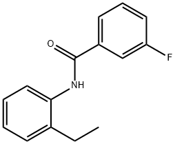 N-(2-ethylphenyl)-3-fluorobenzamide 구조식 이미지