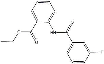 ethyl 2-[(3-fluorobenzoyl)amino]benzoate 구조식 이미지
