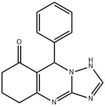 9-phenyl-5,6,7,9-tetrahydro[1,2,4]triazolo[5,1-b]quinazolin-8(4H)-one 구조식 이미지