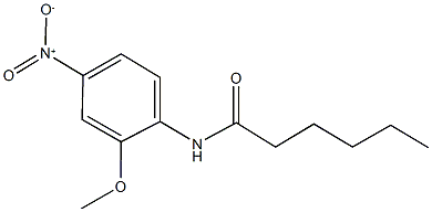 N-{4-nitro-2-methoxyphenyl}hexanamide Structure