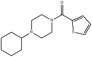 1-cyclohexyl-4-(2-thienylcarbonyl)piperazine 구조식 이미지
