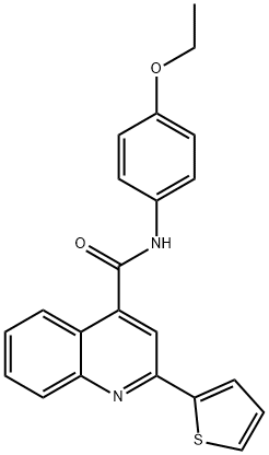 N-(4-ethoxyphenyl)-2-(2-thienyl)-4-quinolinecarboxamide 구조식 이미지