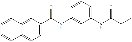 N-[3-(isobutyrylamino)phenyl]-2-naphthamide Structure