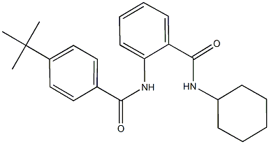 2-[(4-tert-butylbenzoyl)amino]-N-cyclohexylbenzamide Structure