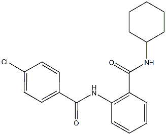 2-[(4-chlorobenzoyl)amino]-N-cyclohexylbenzamide 구조식 이미지