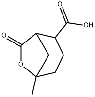 3,5-dimethyl-7-oxo-6-oxabicyclo[3.2.1]octane-2-carboxylic acid 구조식 이미지