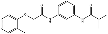 2-methyl-N-(3-{[(2-methylphenoxy)acetyl]amino}phenyl)propanamide Structure