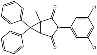 3-(3,5-dichlorophenyl)-1-methyl-6,6-diphenyl-3-azabicyclo[3.1.0]hexane-2,4-dione 구조식 이미지