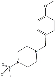 1-(4-methoxybenzyl)-4-(methylsulfonyl)piperazine 구조식 이미지