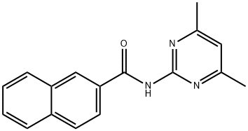 N-(4,6-dimethyl-2-pyrimidinyl)-2-naphthamide 구조식 이미지