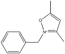 2-benzyl-3,5-dimethylisoxazol-2-ium 구조식 이미지