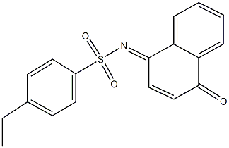 4-ethyl-N-(4-oxo-1(4H)-naphthalenylidene)benzenesulfonamide Structure