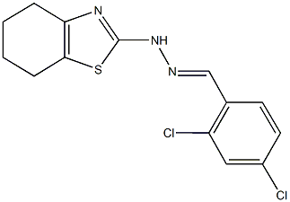 2,4-dichlorobenzaldehyde 4,5,6,7-tetrahydro-1,3-benzothiazol-2-ylhydrazone 구조식 이미지