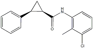 N-(3-chloro-2-methylphenyl)-2-phenylcyclopropanecarboxamide Structure