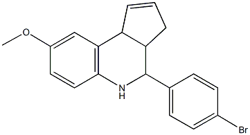 4-(4-bromophenyl)-3a,4,5,9b-tetrahydro-3H-cyclopenta[c]quinolin-8-yl methyl ether Structure