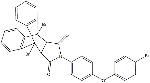 1,8-dibromo-17-[4-(4-bromophenoxy)phenyl]-17-azapentacyclo[6.6.5.0~2,7~.0~9,14~.0~15,19~]nonadeca-2,4,6,9,11,13-hexaene-16,18-dione 구조식 이미지