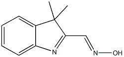 3,3-dimethyl-3H-indole-2-carbaldehyde oxime Structure