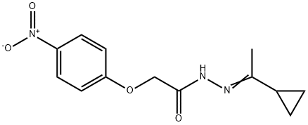 N'-(1-cyclopropylethylidene)-2-{4-nitrophenoxy}acetohydrazide Structure