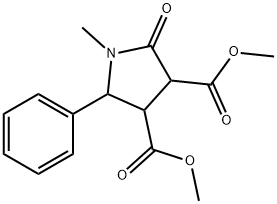 dimethyl 1-methyl-2-oxo-5-phenyl-3,4-pyrrolidinedicarboxylate 구조식 이미지