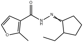 N'-(2-ethylcyclopentylidene)-2-methyl-3-furohydrazide 구조식 이미지