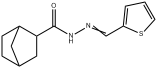 N'-(2-thienylmethylene)bicyclo[2.2.1]heptane-2-carbohydrazide Structure