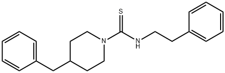 4-benzyl-N-(2-phenylethyl)-1-piperidinecarbothioamide 구조식 이미지