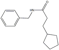 N-benzyl-3-cyclopentylpropanamide 구조식 이미지