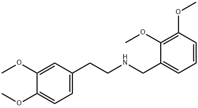 N-(2,3-dimethoxybenzyl)-2-(3,4-dimethoxyphenyl)ethanamine 구조식 이미지