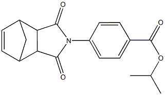 isopropyl 4-(3,5-dioxo-4-azatricyclo[5.2.1.0~2,6~]dec-8-en-4-yl)benzoate 구조식 이미지