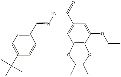 N'-(4-tert-butylbenzylidene)-3,4,5-triethoxybenzohydrazide 구조식 이미지